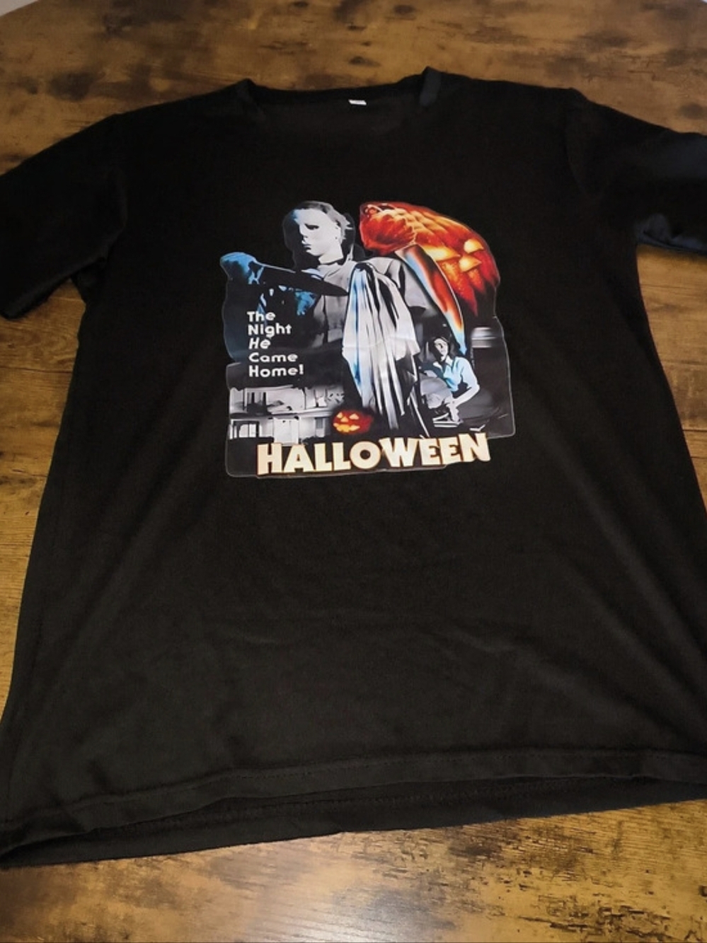 Halloween The Night He Came Home T-Shirt Black